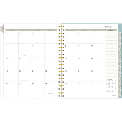 Cambridge Triad Weekly/Monthly Planner, Geometric Artwork, 11 x 9.25, Multicolor Cover, 12-Month (Jan to Dec): 2025 (1728905)