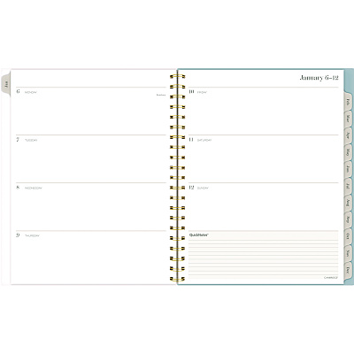 Cambridge Triad Weekly/Monthly Planner, Geometric Artwork, 11 x 9.25, Multicolor Cover, 12-Month (Jan to Dec): 2025 (1728905)
