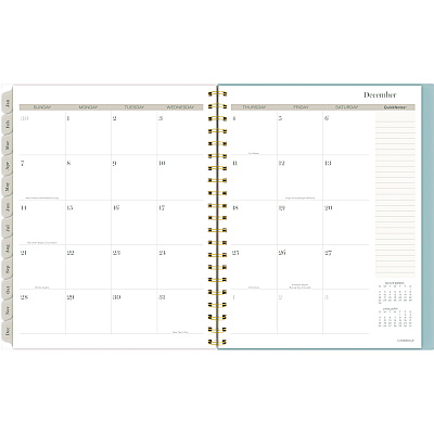 Cambridge Triad Weekly/Monthly Planner, Geometric Artwork, 11 x 9.25, Multicolor Cover, 12-Month (Jan to Dec): 2025 (1728905)