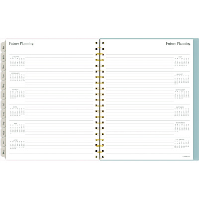 Cambridge Triad Weekly/Monthly Planner, Geometric Artwork, 11 x 9.25, Multicolor Cover, 12-Month (Jan to Dec): 2025 (1728905)