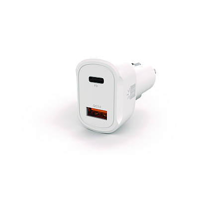 ByTech PD Car Charger, 60 W, Two 2 A Ports, White (BTHCLPDV6105WT)