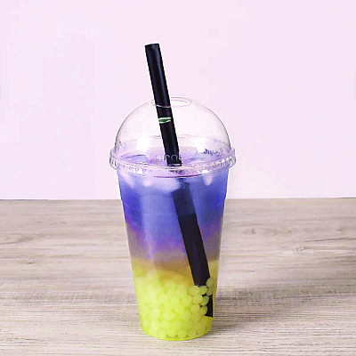 Karat Boba Straws, 9", Black, 1,600/Carton (KRTC9060SBLACK)