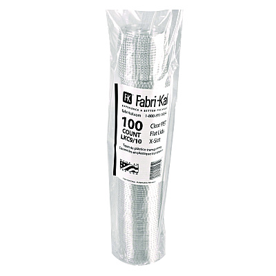 Fabri-Kal Kal-Clear/Nexclear Drink Cup Lids, Flat Lid w/X-Style Straw Slot and Flavor Buttons, Fits 9-10 oz Cold Cups, Clear, 2,500/CT (FABLKC910)
