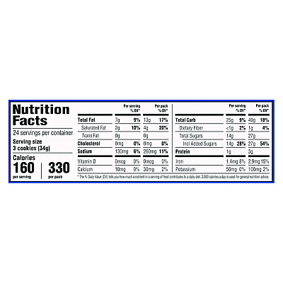 Nabisco Oreo Cookies Single Serve Packs, Chocolate, 2.4 oz Pack, 6 Cookies/Pack, 12 Packs/Box (CDB00470)