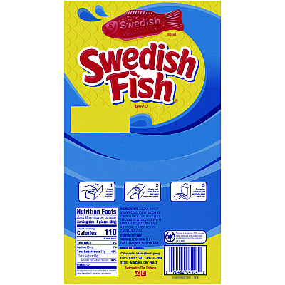 Swedish Fish Grab-and-Go Candy Snacks In Reception Box, 240-Pieces/Box (CDB43146)
