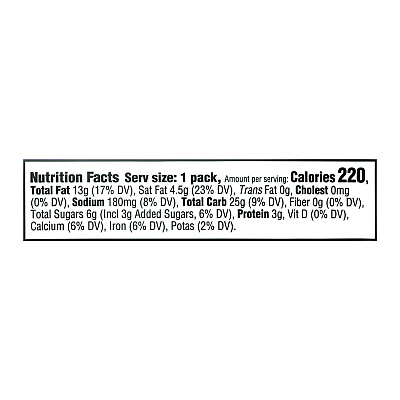 Nabisco Ritz Bits, Cheese, 1.5 oz Packs, 60/Carton (RTZ06834)