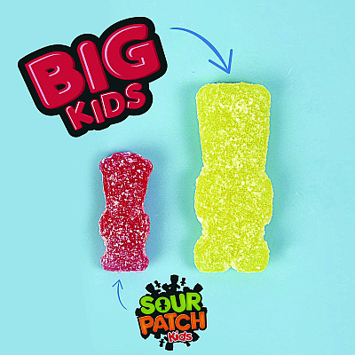 Sour Patch Kids Fruit Flavored Candy, Grab-and-Go, 240-Pieces/Box (CDB43147)