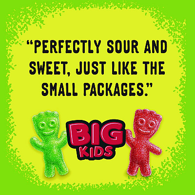 Sour Patch Kids Fruit Flavored Candy, Grab-and-Go, 240-Pieces/Box (CDB43147)