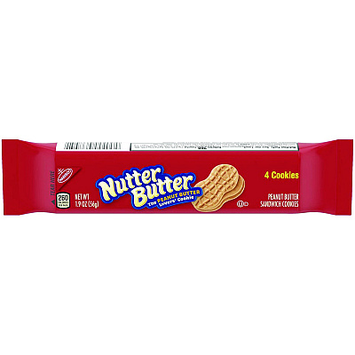 Nabisco Nutter Butter Cookies, 1.9 oz Pack, 48 Packs/Carton (CDB03745)