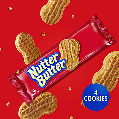Nabisco Nutter Butter Cookies, 1.9 oz Pack, 48 Packs/Carton (CDB03745)