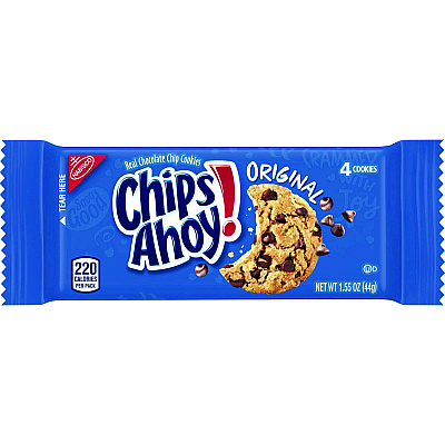 Nabisco Chips Ahoy Cookies, Chocolate Chip, 1.4 oz Pack (CDB52220)
