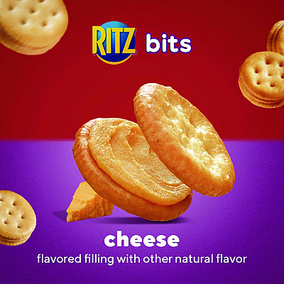 Nabisco Ritz Bits, Cheese, 1.5 oz Packs, 60/Carton (RTZ06834)