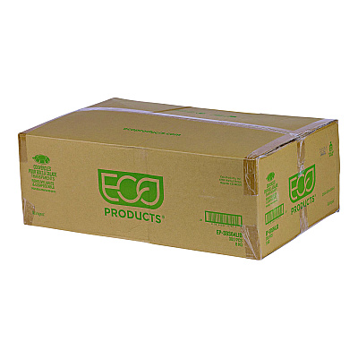 Eco-Products Salad Bowl Lids, Lids for 64 oz Squat Salad Bowls, 9.5" Diameter, Clear, Plastic, 300/Carton (ECOEPSBS64LID)