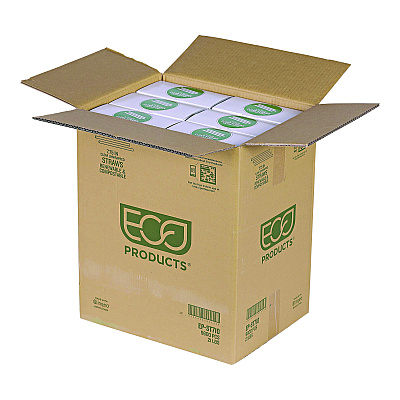 Eco-Products PLA Straws, 7.75", 400/Pack, 24 Packs/Carton (ECOEPST710)