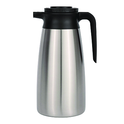 BUNN 1.9 Liter Thermal Pitcher, Stainless Steel/Black (BUNVACPIT19)