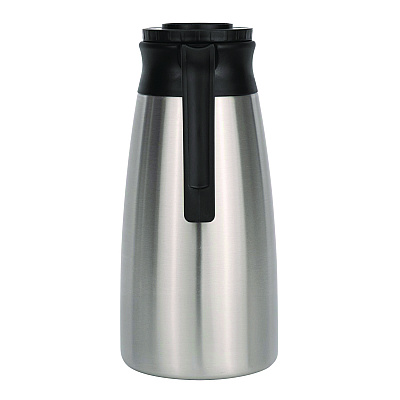 BUNN 1.9 Liter Thermal Pitcher, Stainless Steel/Black (BUNVACPIT19)