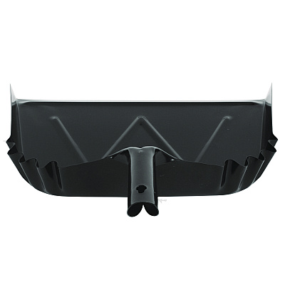 Impact Heavy-Duty Commercial Dust Pan, 16 x 15.5, 5.38" Handle, 20-Gauge Steel, Black (IMP4216)