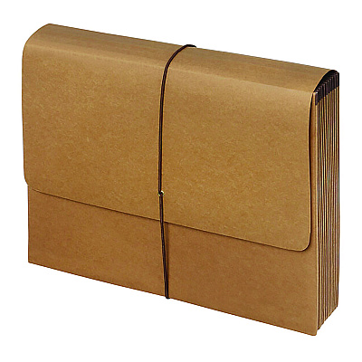 Pendaflex Kraft Indexed Expanding File, 12 Sections, Elastic Cord Closure, 1/12-Cut Tabs, Letter Size, Brown (PFXK17MOX)