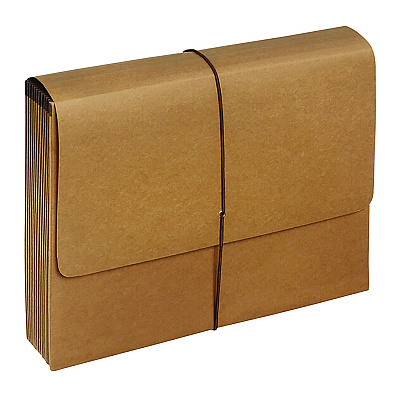 Pendaflex Kraft Indexed Expanding File, 12 Sections, Elastic Cord Closure, 1/12-Cut Tabs, Letter Size, Brown (PFXK17MOX)