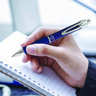 Zebra Sarasa Dry X10 Gel Pen, Retractable, Medium 0.7 mm, Blue Ink, Blue/Silver Barrel, 12/Pack (ZEB42620)