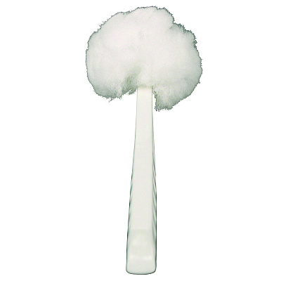 Impact Deluxe Toilet Bowl Mop, 10" Handle, 4.5" Mop Head, White, 25/Carton (IMP2042591)