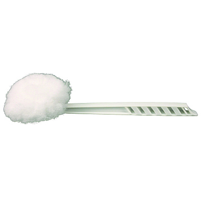Impact Deluxe Toilet Bowl Mop, 10" Handle, 4.5" Mop Head, White, 25/Carton (IMP2042591)
