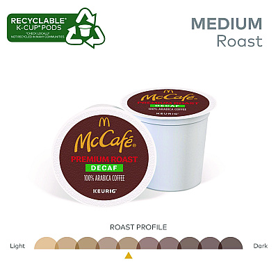 McCafe Premium Roast Decaf K-Cup, 24/BX (GMT7467)