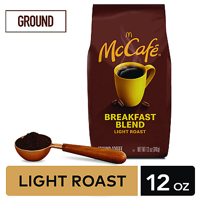 McCafe Ground Coffee, Breakfast Blend, 12 oz Bag (GMT5533EA)