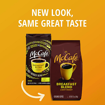 McCafe Ground Coffee, Breakfast Blend, 12 oz Bag (GMT5533EA)