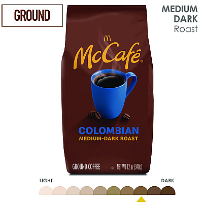 McCafe Ground Coffee, Colombian, 12 oz Bag (GMT6346EA)