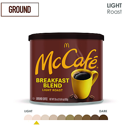 McCafe Ground Coffee, Breakfast Blend, 30 oz Can (GMT7152EA)