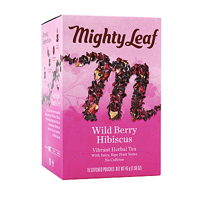 Mighty Leaf Tea Whole Leaf Tea Pouches, Wild Berry Hibiscus, 15/Box (PEE510144)