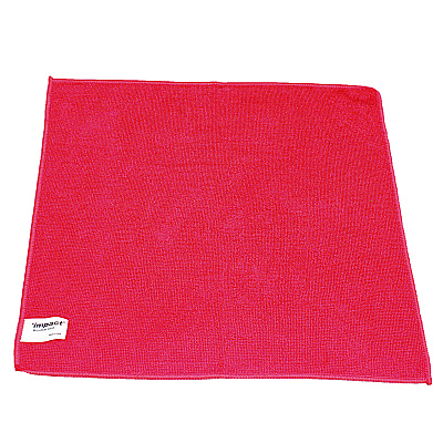Impact Lightweight Microfiber Cloths, 16 x 16, Red, 240/Carton (IMPLFK451)