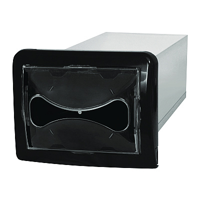 Cascades PRO Tandem In-Counter Interfold Napkins Dispenser, 6.25 x 18 x 6.5, Black (CSDDN200)