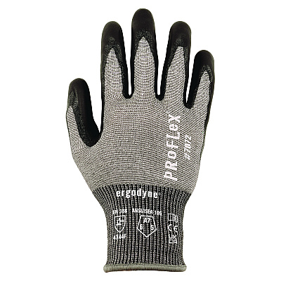 ergodyne ProFlex 7072 ANSI A7 Nitrile-Coated CR Gloves, Gray, X-Small, Pair (EGO10311)