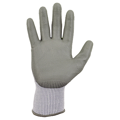 ergodyne ProFlex 7024 ANSI A2 PU Coated CR Gloves, Gray, X-Small, Pair (EGO10401)