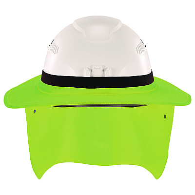 ergodyne Chill-Its 6661 Universal Hard Hat Brim with Neck Shade, Lime (EGO12721)