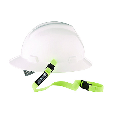 ergodyne Squids 3150 Elastic Lanyard with Buckle, 2 lb Max Working Capacity, 18"-48" Long, Lime, 10/Pack (EGO19151)