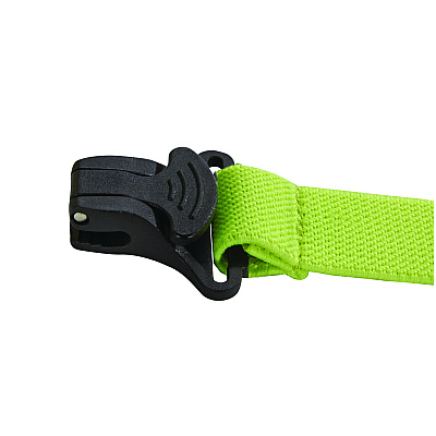 ergodyne Squids 3155 Elastic Lanyard with Clamp, 2 lb Max Working Capacity, 18"-48" Long, Lime, 10/Pack (EGO19154)