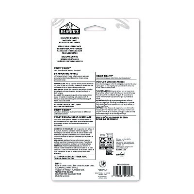 Elmer's Glitter Glue Sticks, Applies Assorted Colors, 0.21 oz, Dries Clear Glitter, 12/Pack (EPI2197116)