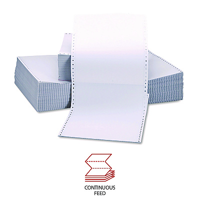 Universal Printout Paper, 2-Part, 15 lb Bond Weight, 9.5 x 11, White, 1,650/Carton (UNV15703)