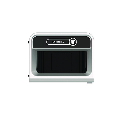 Rubbermaid Commercial Configure Indoor Recycling Waste Receptacle, 33 gal, Metal, Gray (RCP1961628)