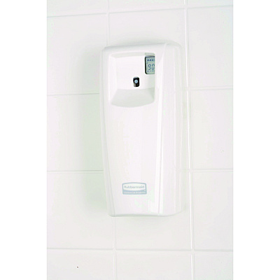 Rubbermaid Commercial TC Microburst Odor Control System 9000 LCD, 3.6 x 4.33 x 8.75, White (RCP1793535)