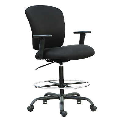 Alera Mota Series Big and Tall Chair, Supports Up to 450 lb, 19.68" to 23.22" Seat Height, Black (ALEMT4510)