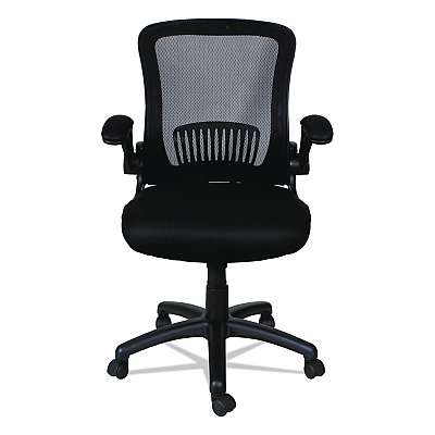 Alera EB-E Series Swivel/Tilt Mid-Back Mesh Chair, Supports Up to 275 lb, 18.11" to 22.04" Seat Height, Black (ALEEBE4217)
