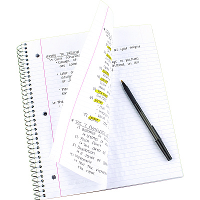 Five Star Wirebound Notebook with Two Pockets, 1-Subject, Medium/College Rule, Red Cover, (100) 11 x 8.5 Sheets (MEA72053)