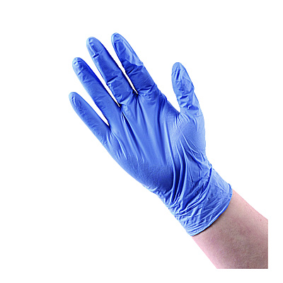 Boardwalk Disposable General-Purpose Nitrile Gloves, Small, Blue, 4 mil, 1,000/Carton (BWK380SCTA)