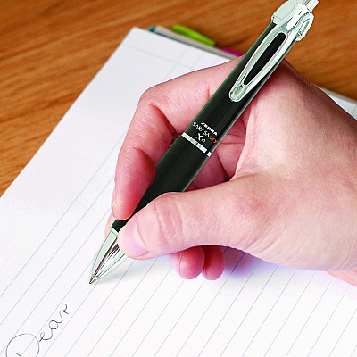 Zebra Sarasa Dry X10 Gel Pen, Retractable, Medium 0.7 mm, Black Ink, Black/Silver Barrel, 12/Pack (ZEB42610)