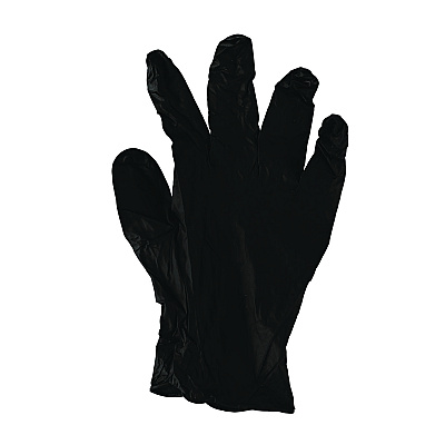 Boardwalk Disposable General-Purpose Powder-Free Nitrile Gloves, Large, Black, 4.4 mil, 100/Box (BWK396LBXA)
