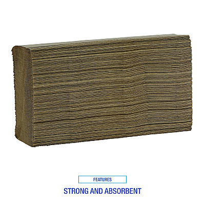 Boardwalk Multifold Paper Towels, 1-Ply, 9 x 9.45, Natural, 250/Pack, 16 Packs/Carton (BWK6202)